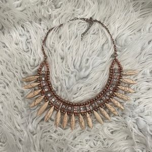 Rose gold and pink necklace